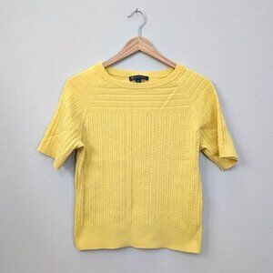Brooks Brothers Sweater 100% Cotton Yellow Size M